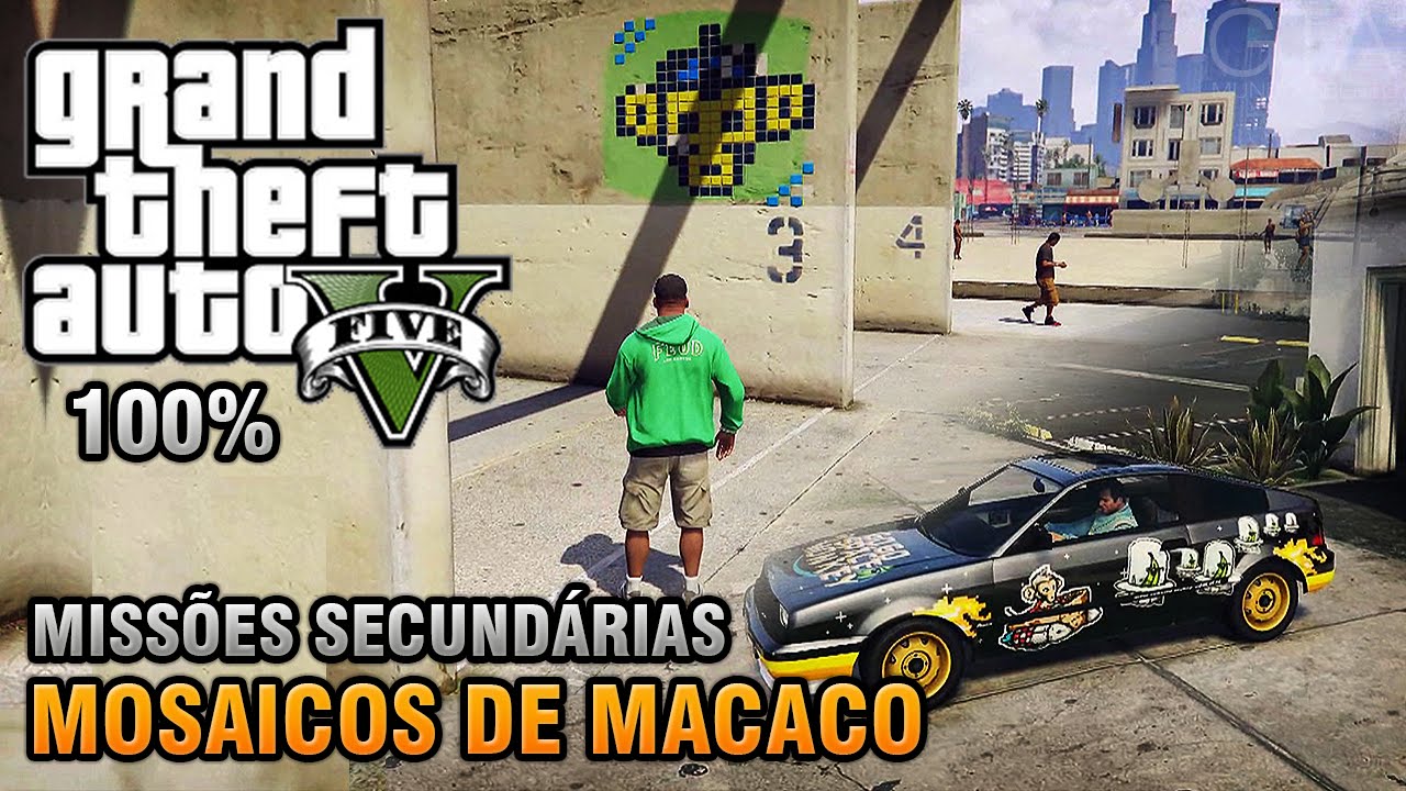 GTA V - Mosaicos de Macaco - Localização - Missões Secundárias (Detonado 100% Ouro)