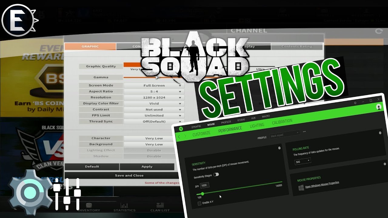Full Settings for Black Squad