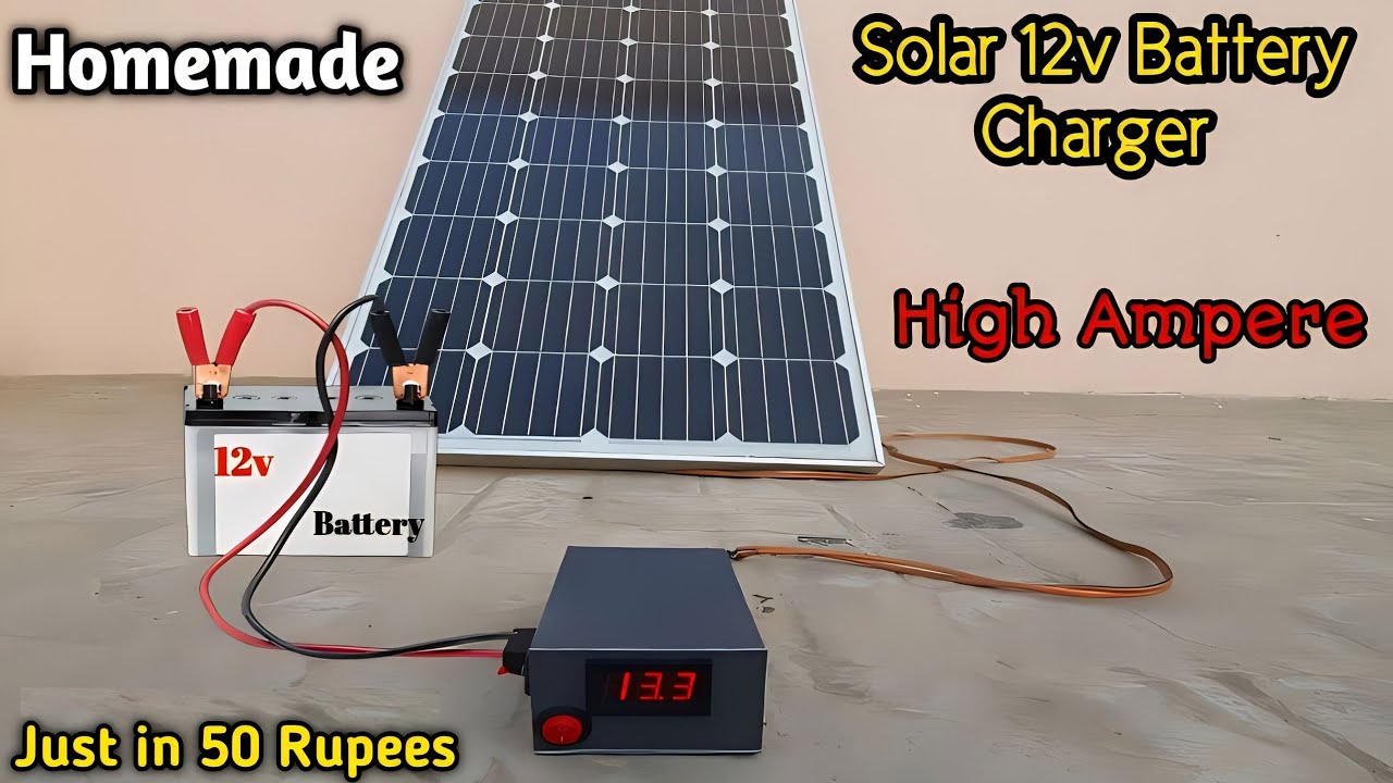How to Make Solar Battery Charger | DIY Solar 12v Battery Charger