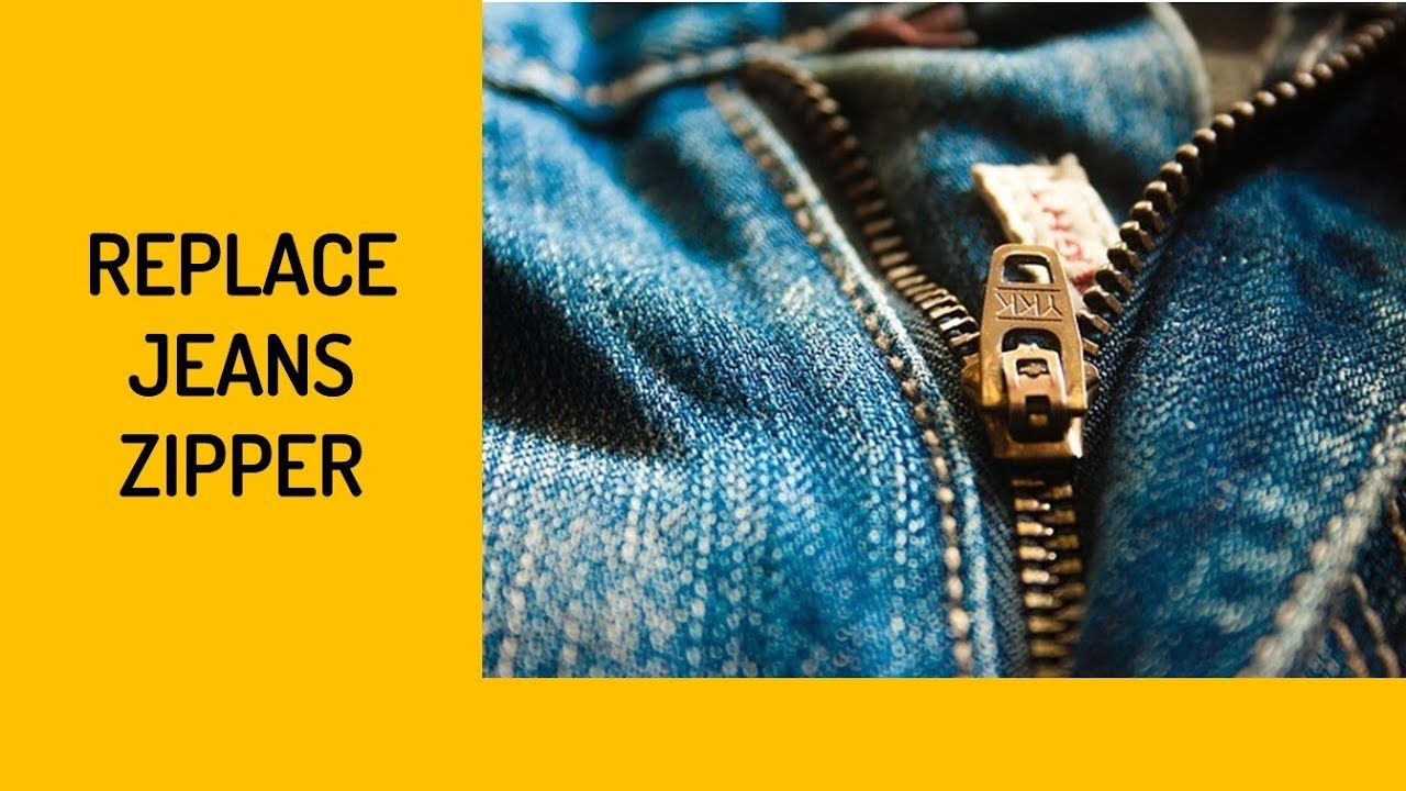 How To Replace A Jeans Zipper