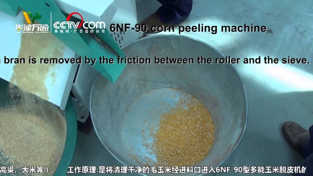 6NF 90  multifunctional maize peeling machine M&aacute;quina peladora de ma&iacute;z