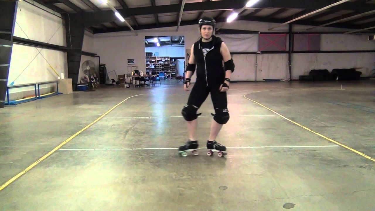 Roller Derby Basics: Heel kick intro