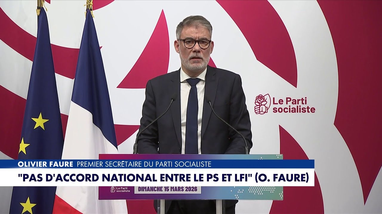 Olivier Faure : &laquo;Il n'y aura pas d'accord national entre le PS et LFI&raquo;