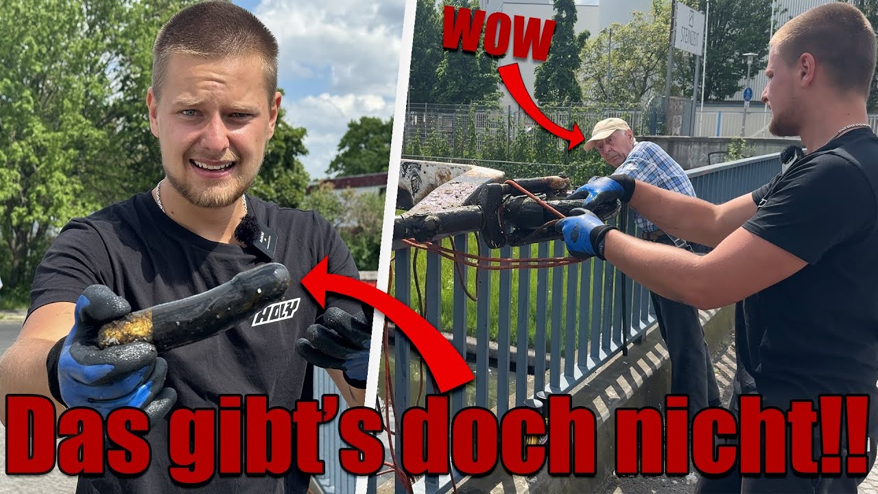 OPA ist KOMPLETT FASZINIERT von dem was WIR HIER FINDEN!! 🤯 / Magnetfischen Gebrüder Lange