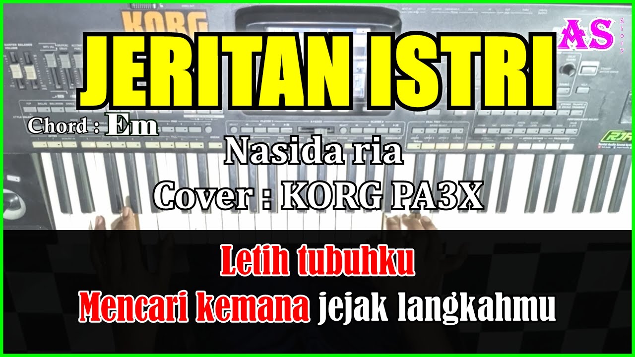 JERITAN ISTRI - Nasidaria | Karaoke Qasidah ( Cover ) Korg Pa3X Nada cewek