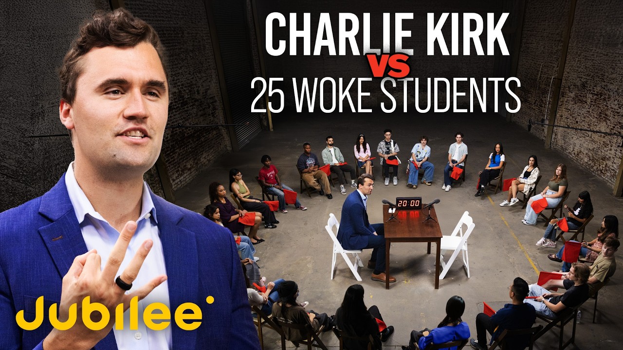 1 Conservative vs 25 Liberal College Students (Feat. Charlie Kirk) | Surrounded