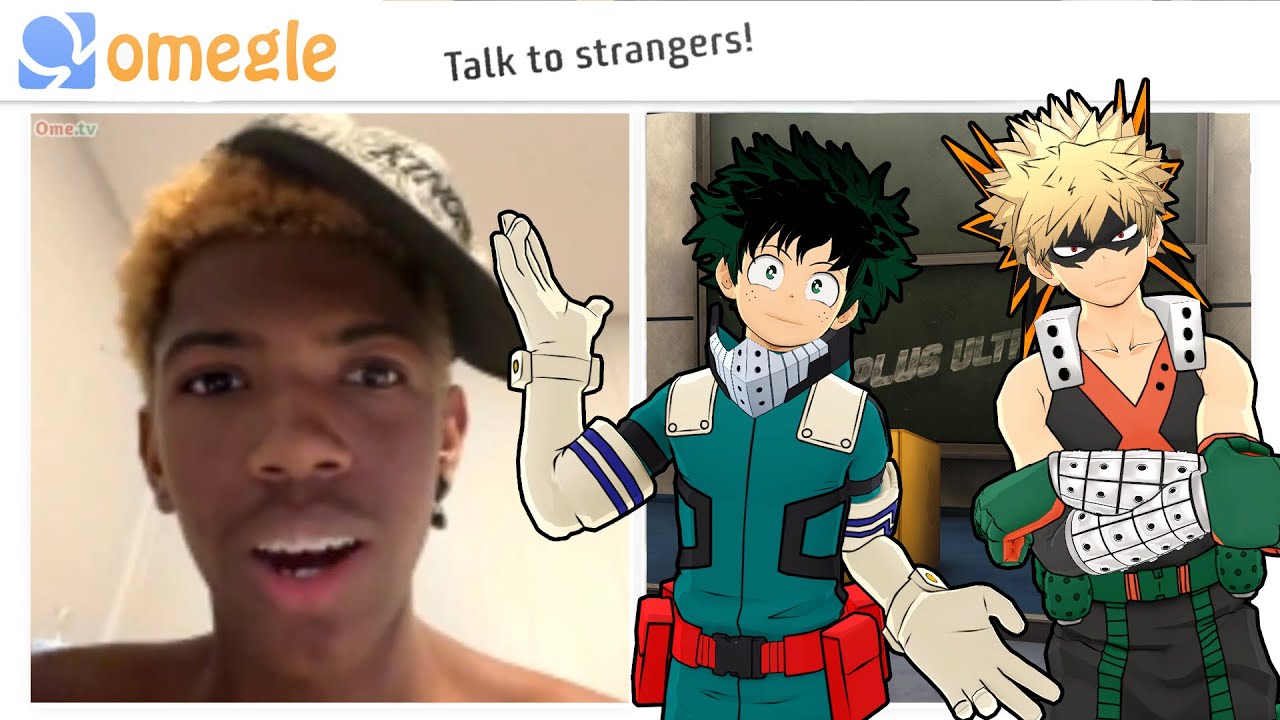 Deku and Bakugo go on Omegle! (mha vr)