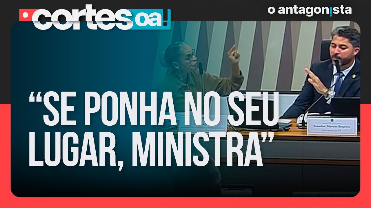 Marina Silva bate boca com Marcos Rogério no Senado