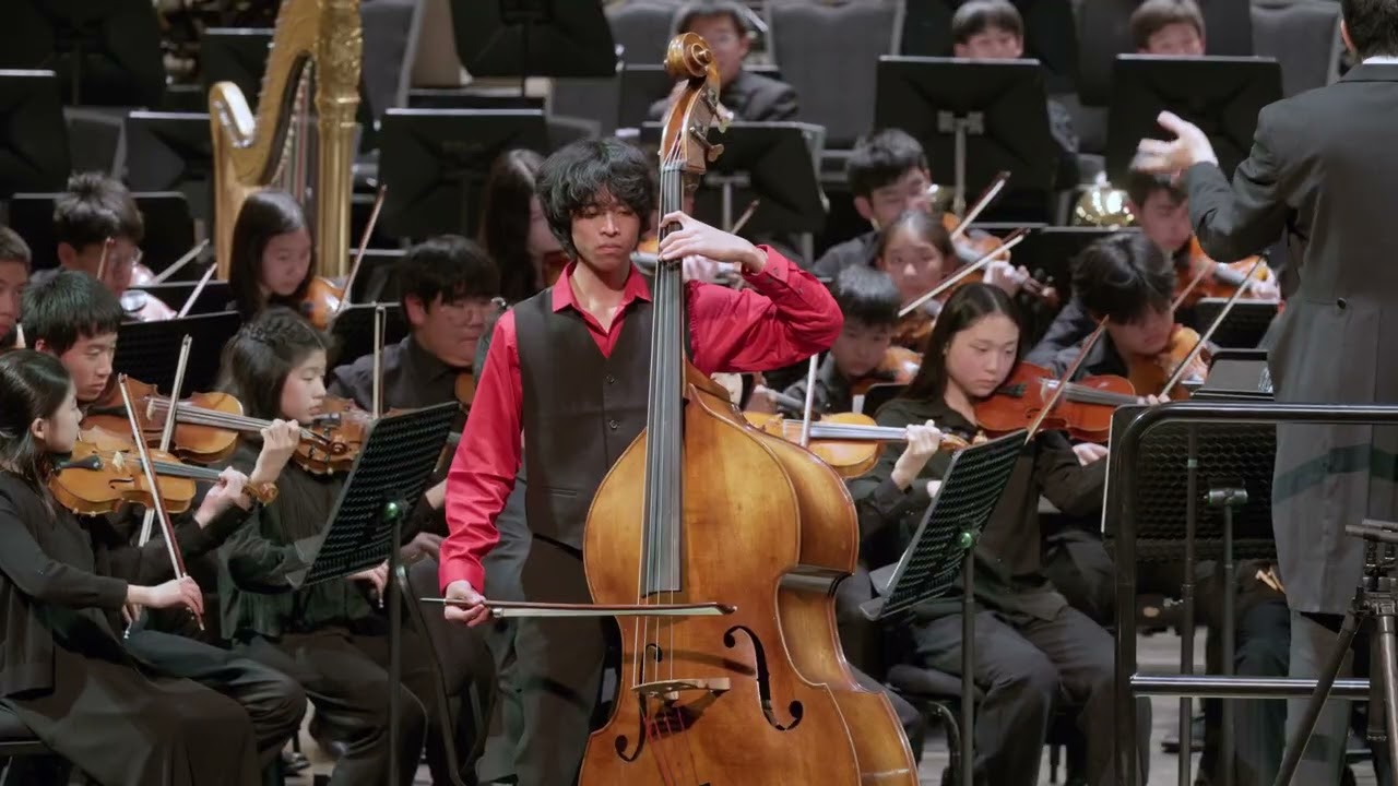 Capuzzi Bass Concerto, Coltrane Wozniak, Bass, Camilla Kolchinsky Orchestra, Yun Song Tay, Conductor
