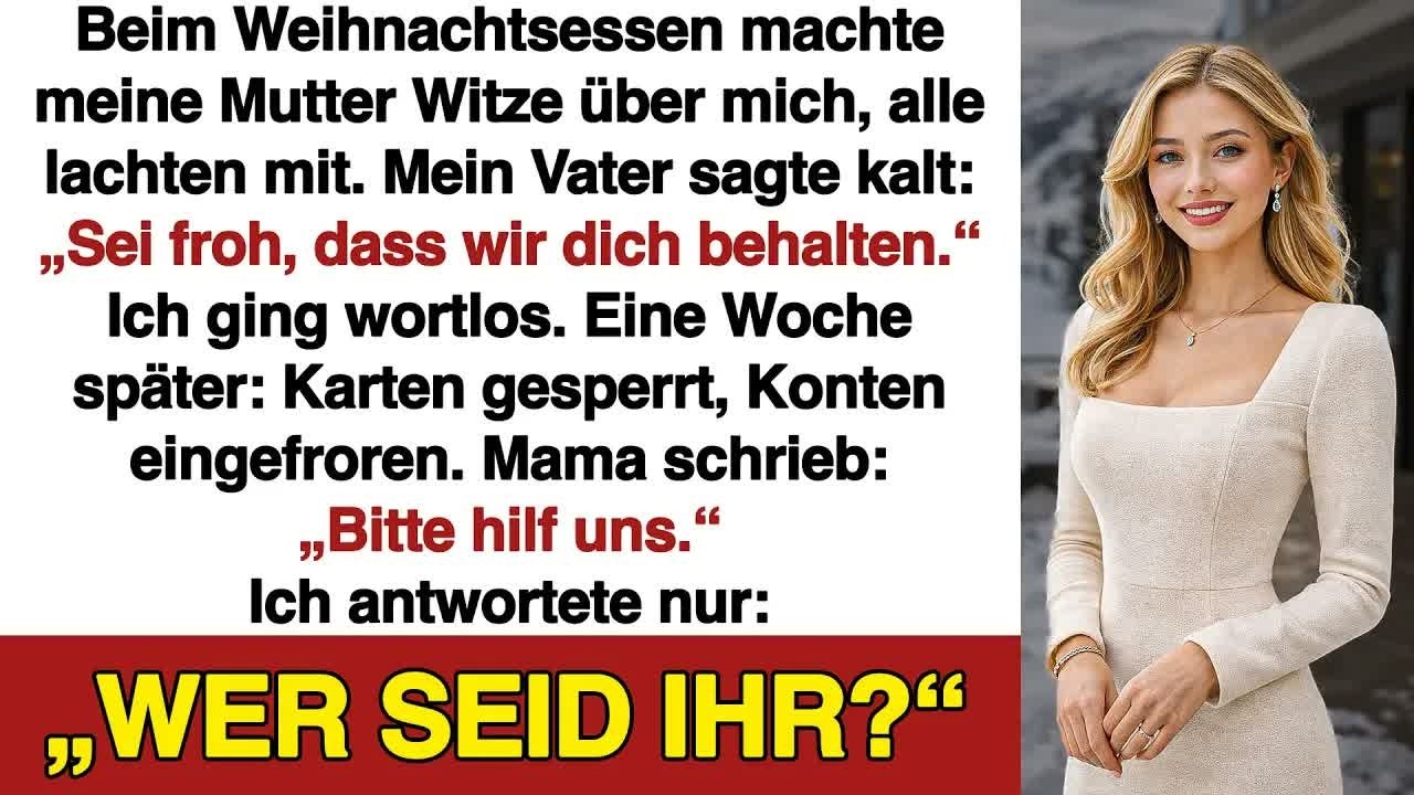 Beim Familienessen sagte meine Mutter： „Ich habe 2 Töchter  eine Star Anwältin, eine Bettler