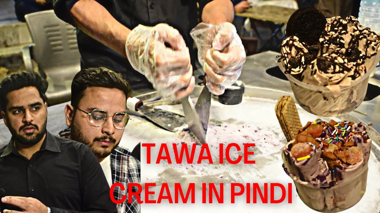minus 22 tawa ice cream in Rawalpindi  | kitkat tawa ice-cream in pindi | blueberry tawa ice cream