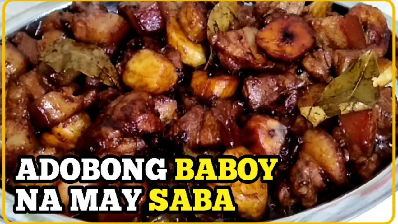 ADOBONG BABOY NA MAY SABA ||JanLei Channel