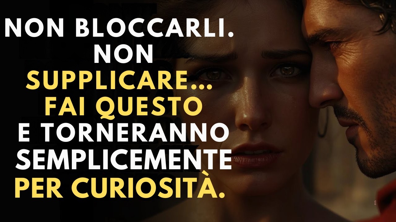 Non bloccarli. Non supplicare… FAI QUESTO e di solito torneranno per curiosità