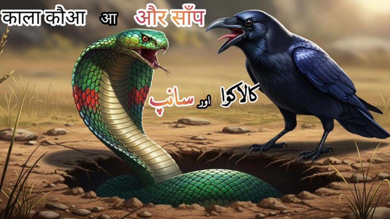 काला कौआ और साँपstory in hindi | کالا کوّا اور سانپ Urdu cartoon | kaala kaua aur saanp