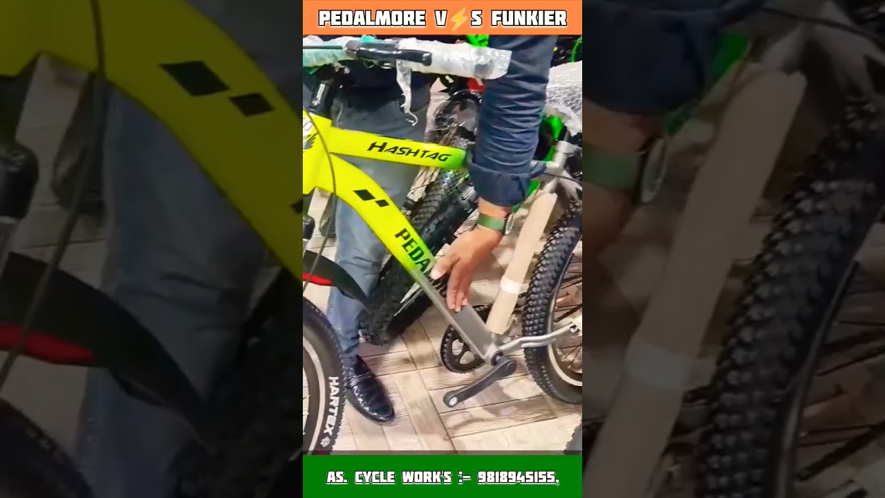 PEDALMORE VS FUNKIER 🚴 Cycle | AS. Cycle Work's, | Cycle Market | Delhi 