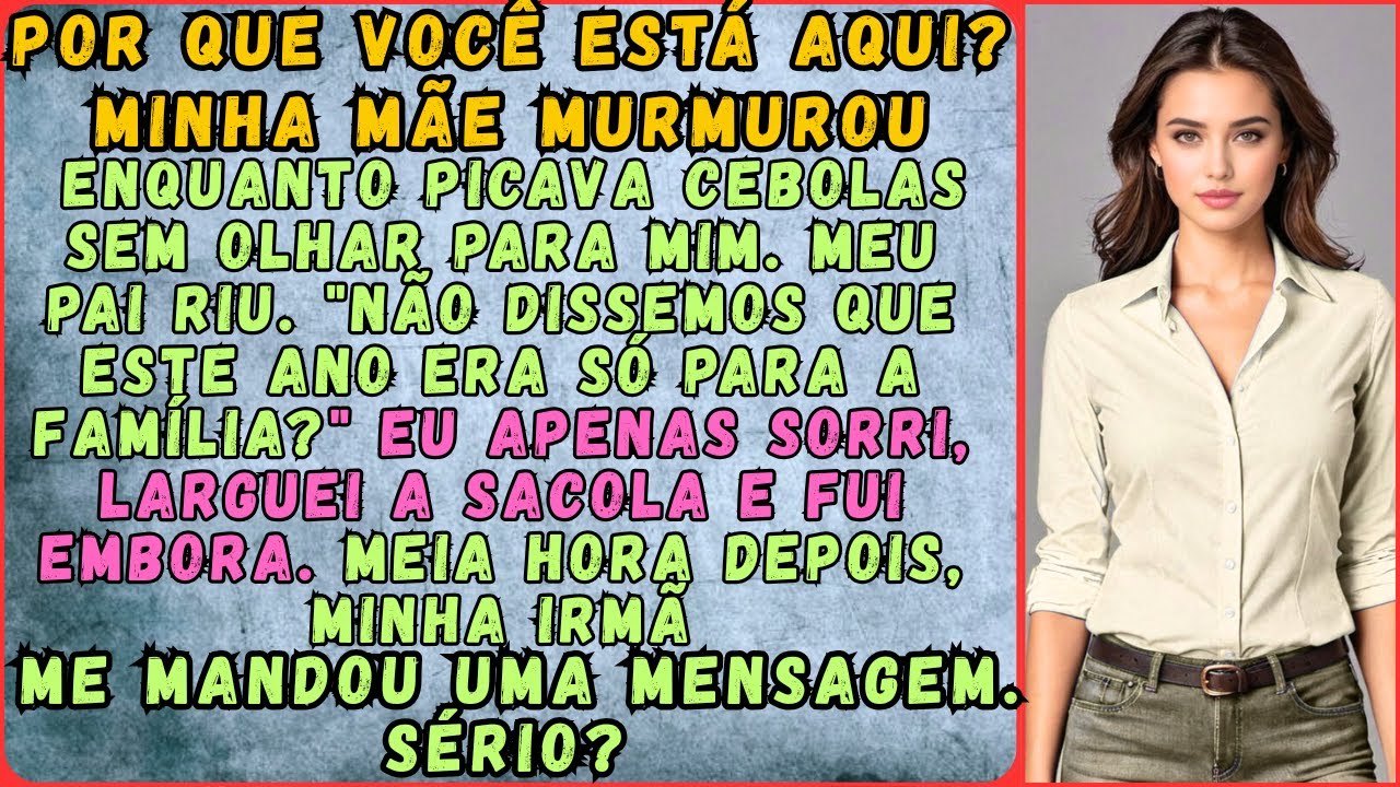 “Por que você tá aqui?”, minha mãe disse cortando cebola. Meu pai riu: “Não te avisamos?”