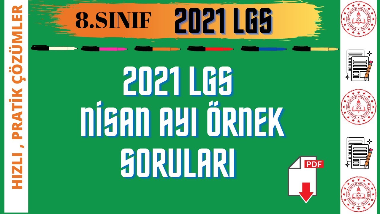 LGS 2021 NİSAN AYI ÖRNEK MATEMATİK SORULARI