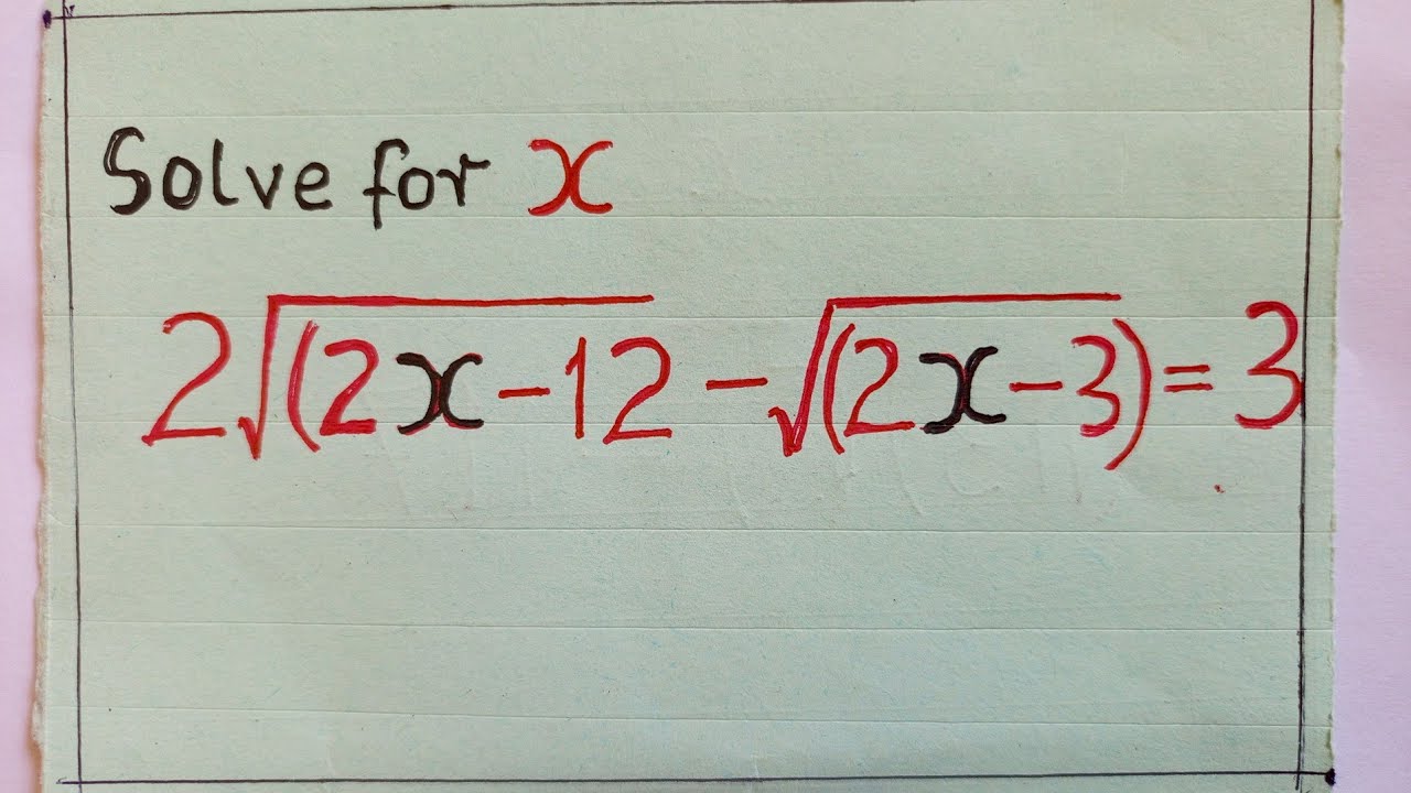 Quadratic Equation.only one answer is valid