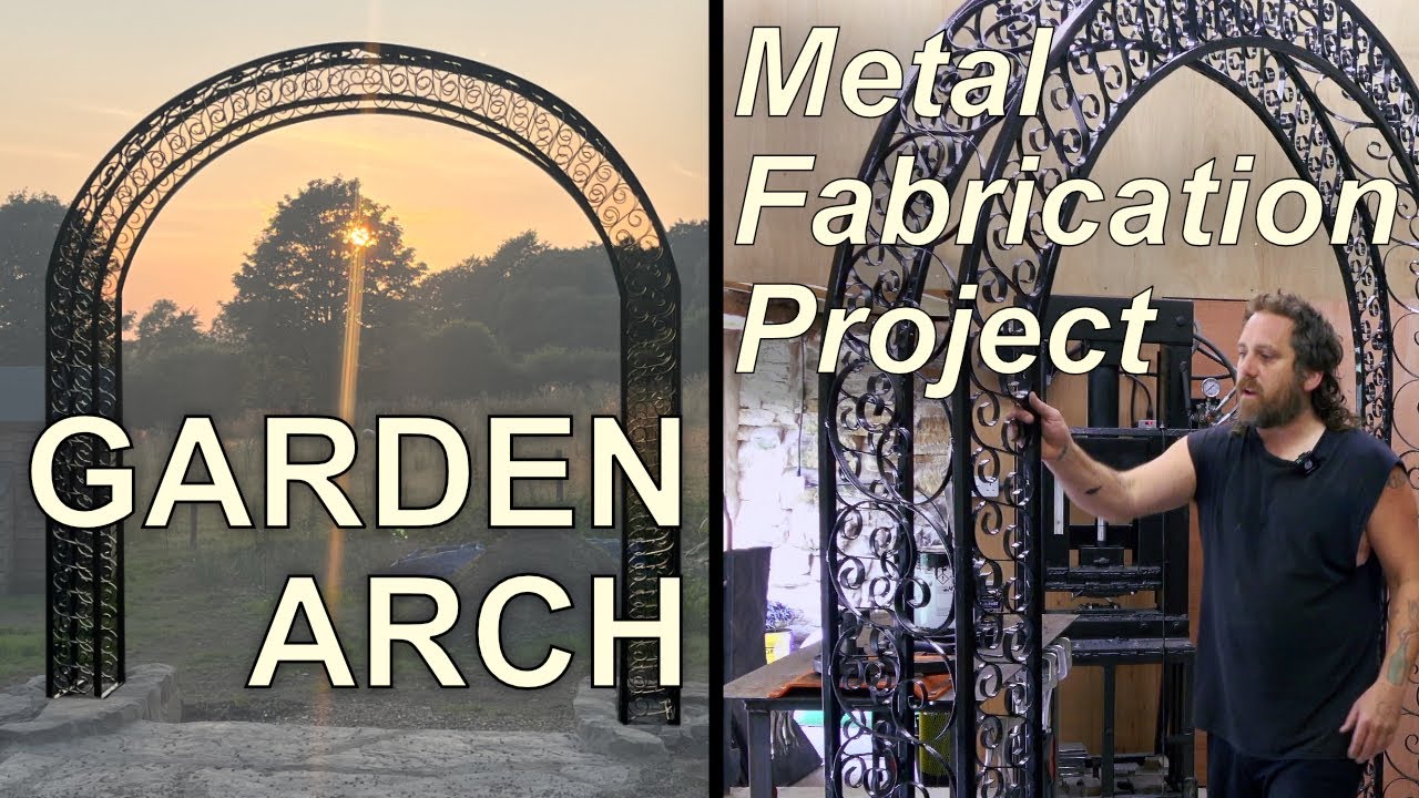 Garden Art - Making a decorative wrought iron arch