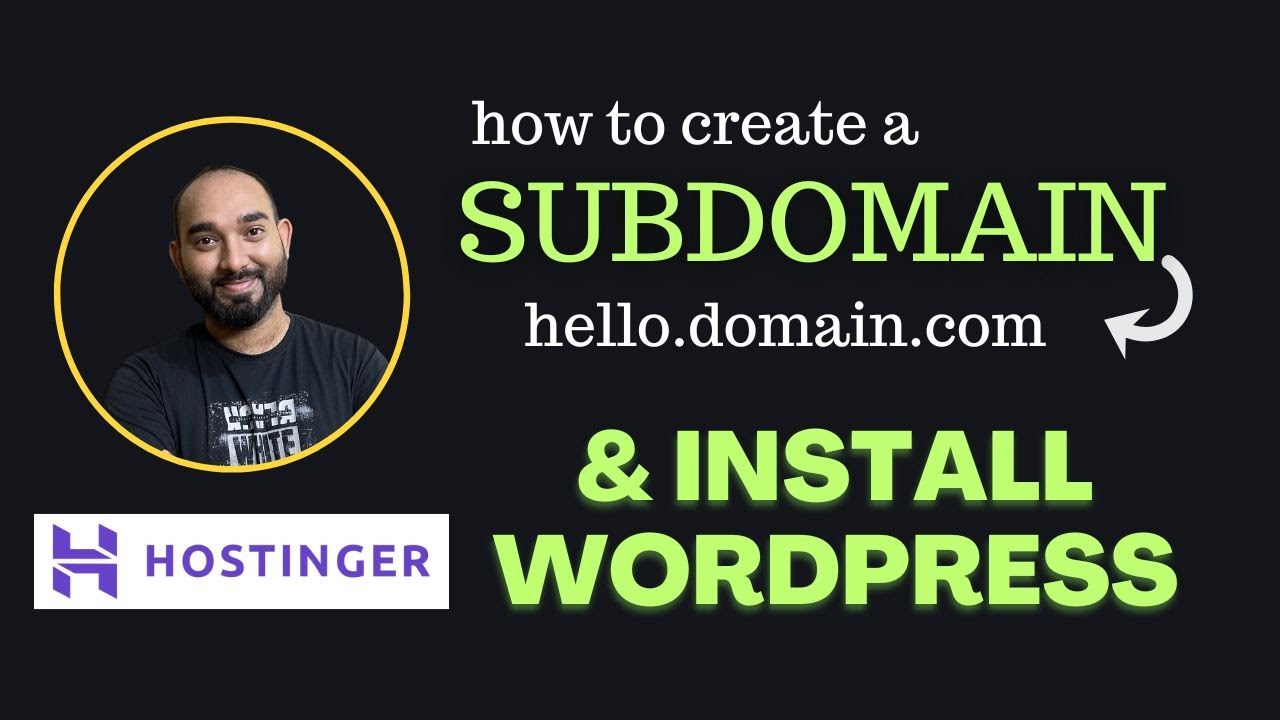 How to Create a Subdomain on Hostinger and Install WordPress?