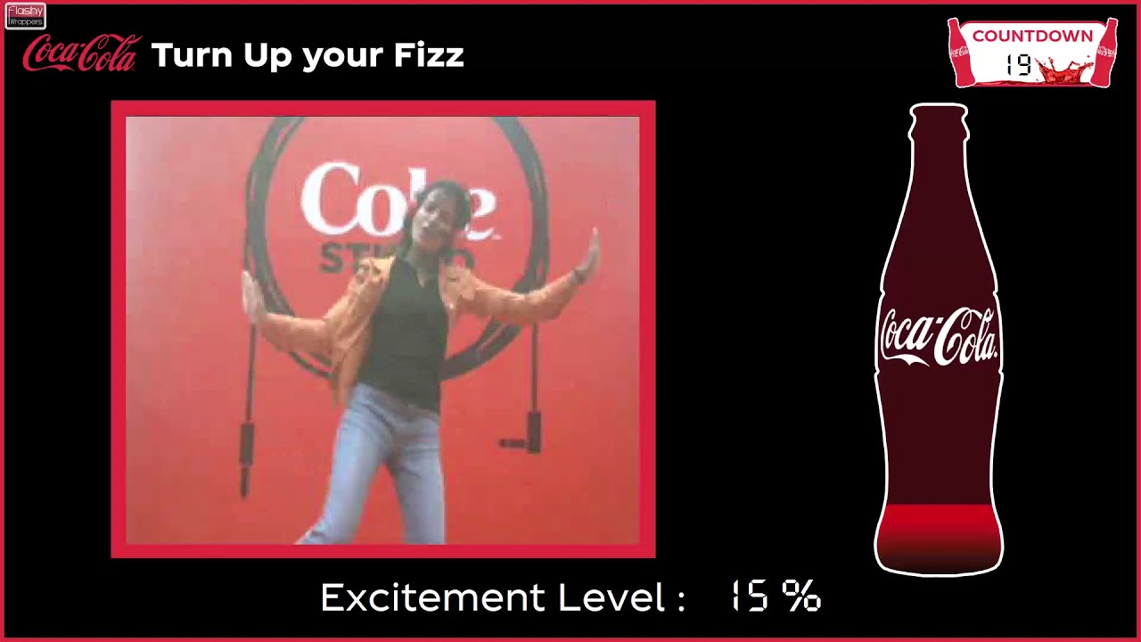 Digital Coke Bottle Filling up via Dance Step