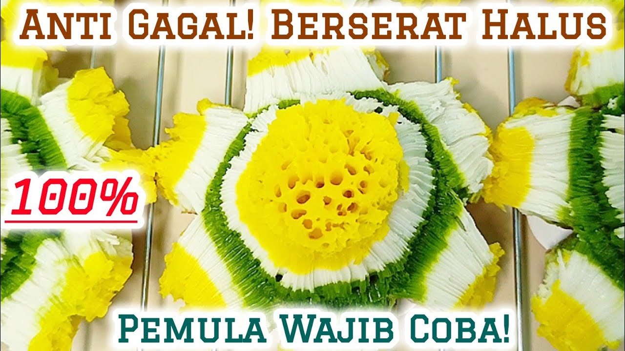 Tips & Trik 100% Sukses!! Resep Carabikang / Bikang Mawar Berserat Lentur Anti Gagal! Empuk & Lembut