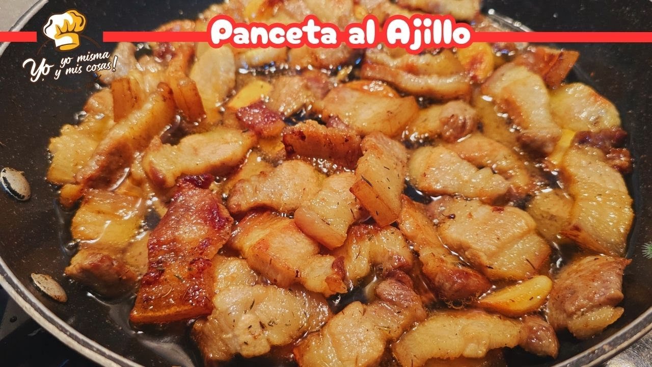 Para picotear a mi familia le encanta esta Panceta al Ajillo ¡Delicioso!