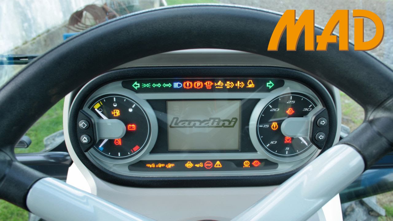 Landini 4-090: comandi cabina