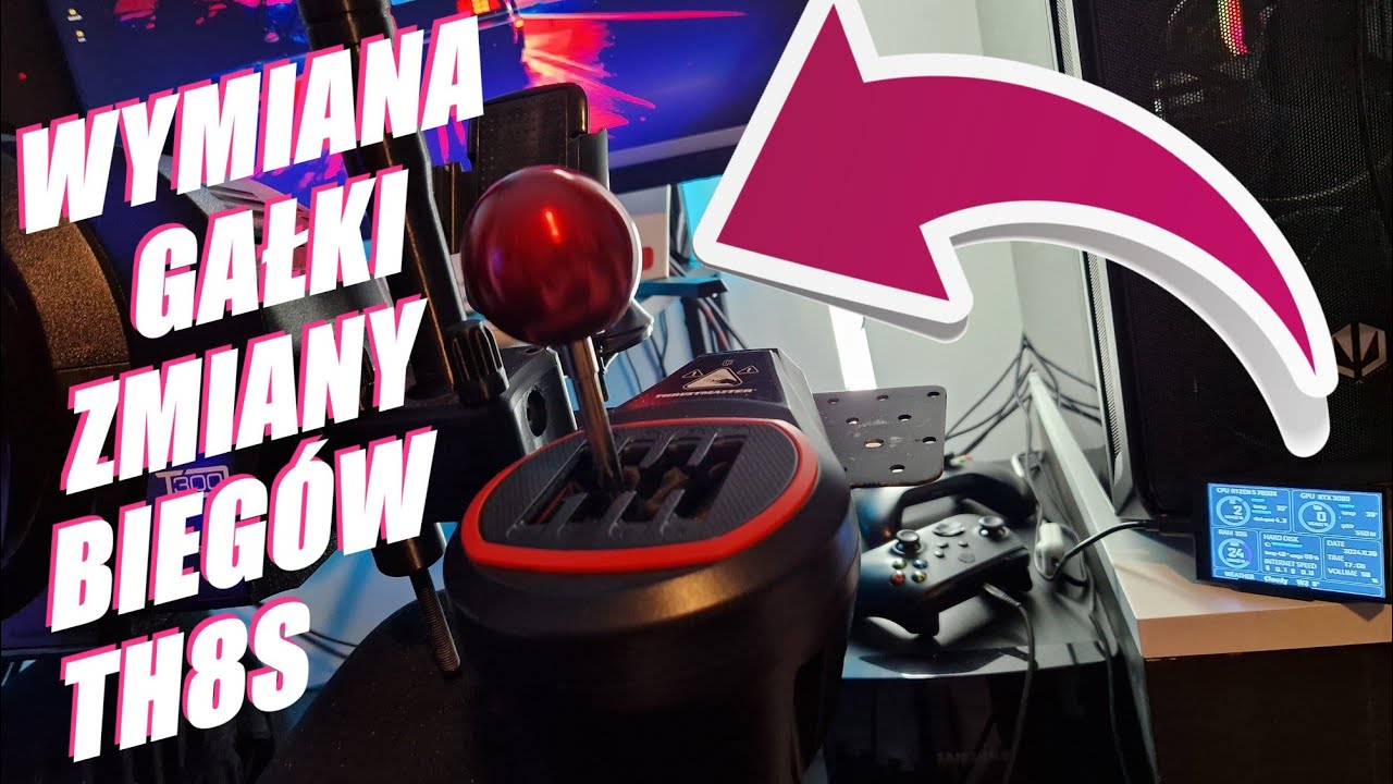 Zmiana gały w Thrustmaster TH8S / TH8A