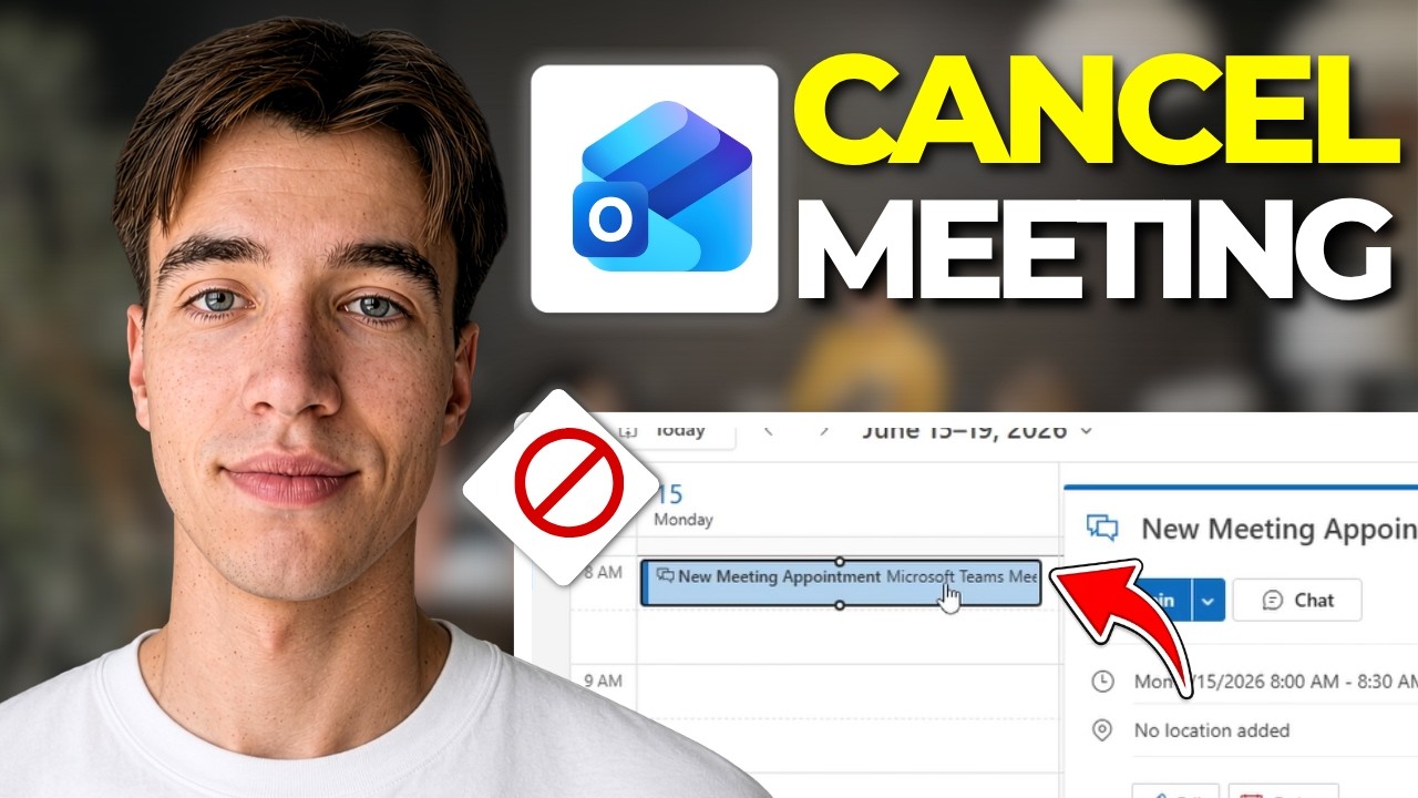 How To Cancel Meeting In Outlook Without Sending Cancellation 2026 | Step By Step
