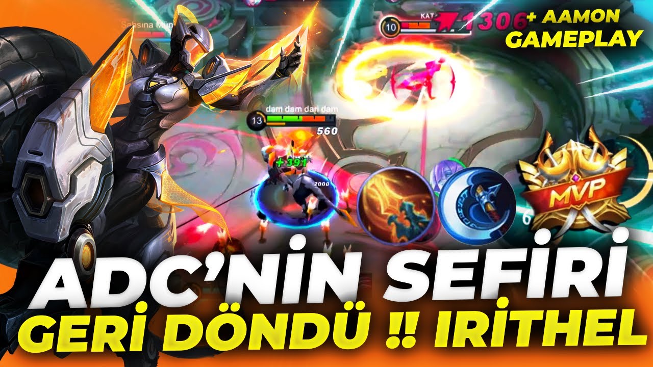 METANIN İ&Ccedil;İNDEN GE&Ccedil;EN IRITHEL BUİLDİ - BASEYE KADAR KOVALIYORUM !! | Mobile Legends
