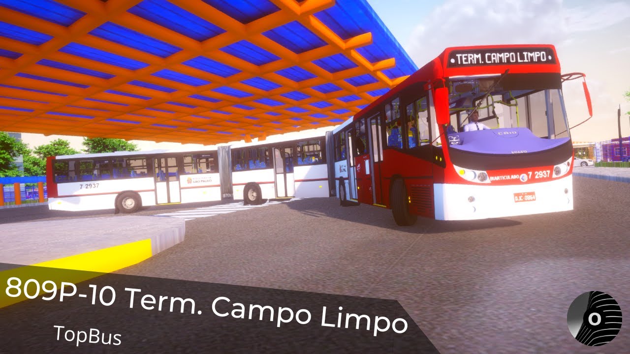 809P-10 TERM. CAMPO LIMPO com o TOPBUS BIARTICULADO (Volvo B12M) da CAMPO BELO! Proton Bus Simulator