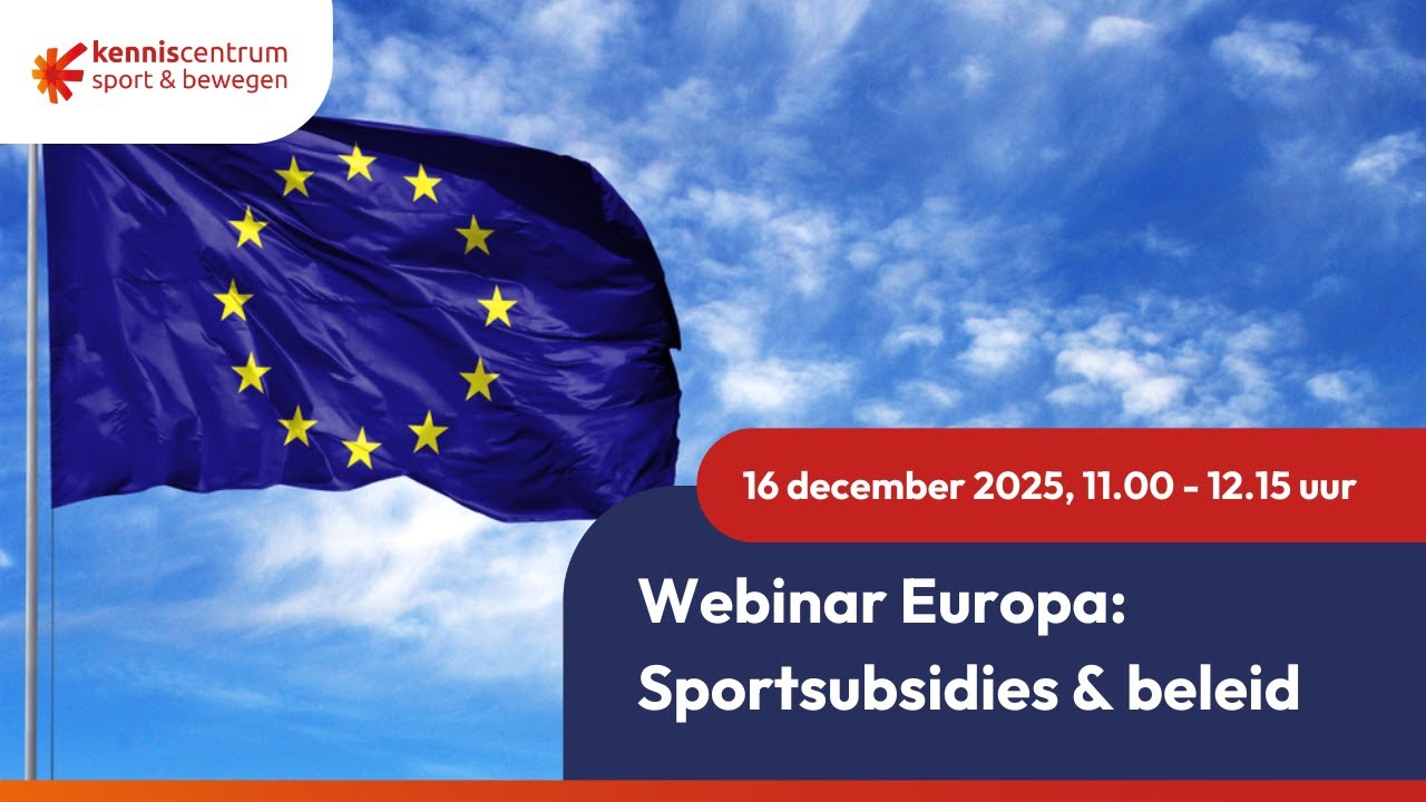 Webinar Europa: sportsubsidies en beleid
