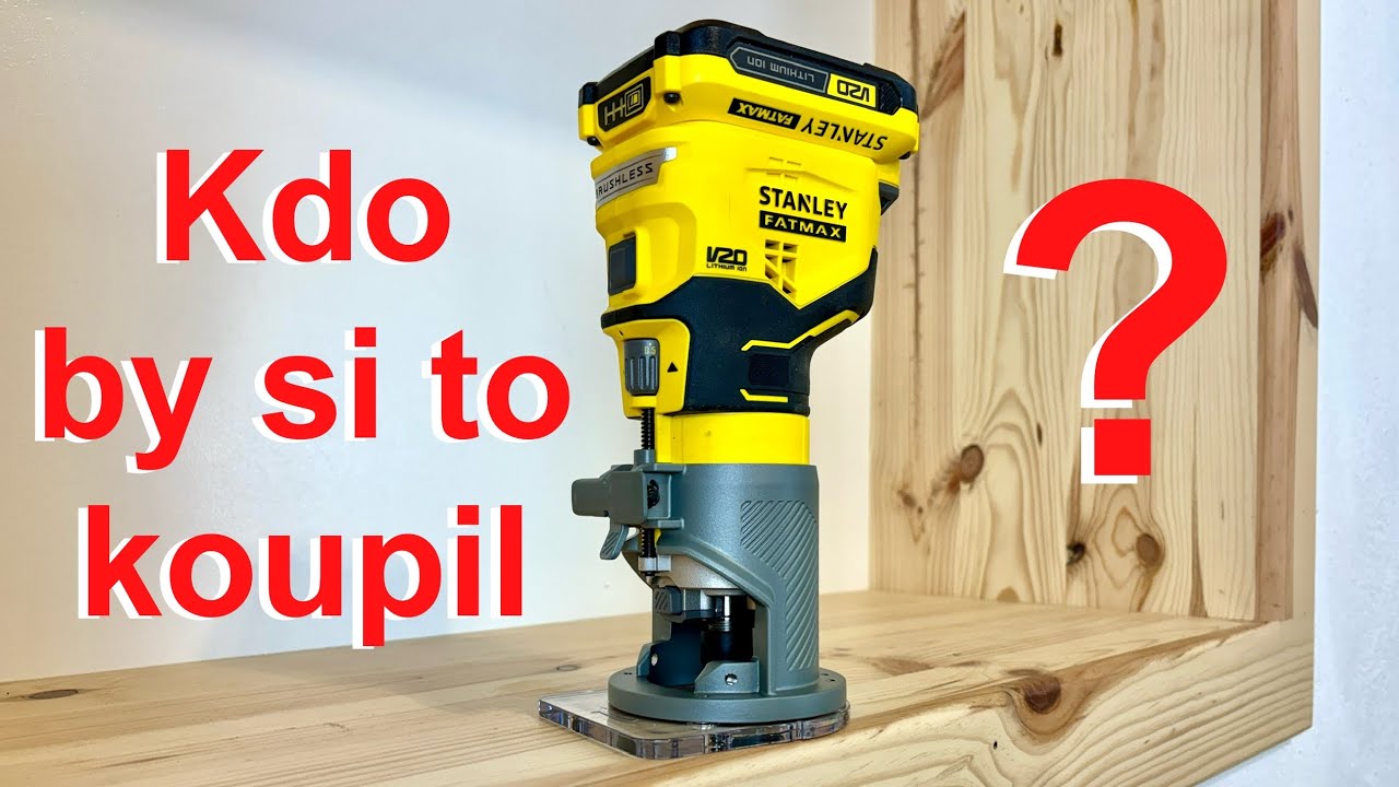 Aku horní fréza Stanley FatMax SFMCW400B - recenze, test