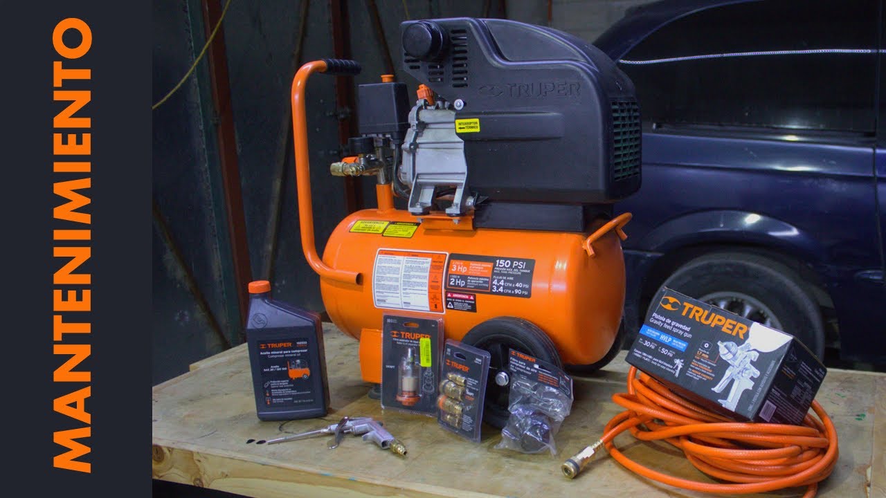 COMO HACER MANTENIMIENTO A  UN COMPRESOR LUBRICADO TRUPER U OTRA MARCA #carpinteria #compressor