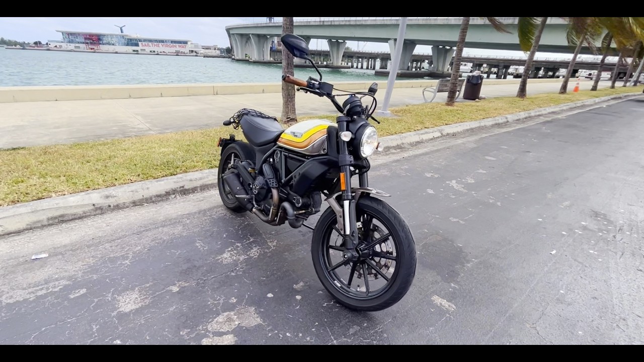 Ducati Scrambler 800 | Top Speed Run and Cruise Through Miami | Insta360 4K