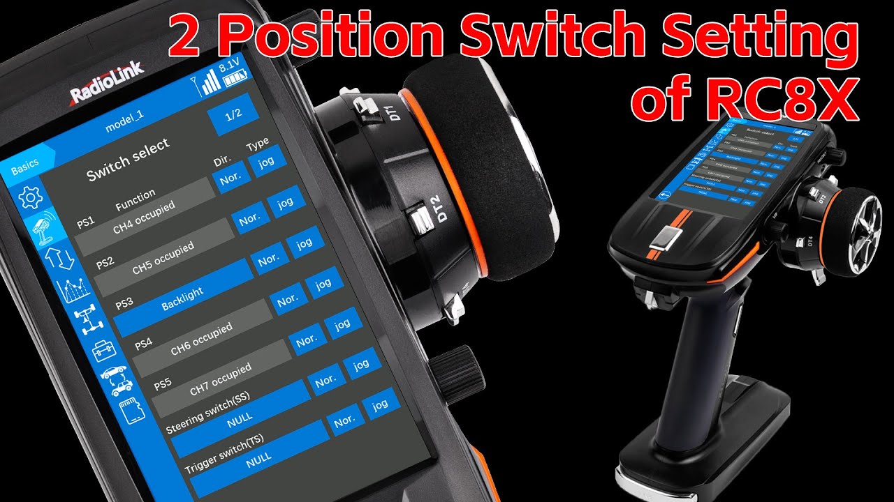 2 Position Switch Setting of RC8X