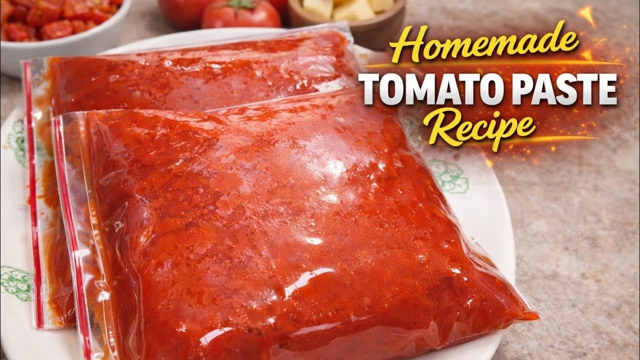 Homemade Tomato Paste Recipe | Tomato Paste Freez Krny ka tareka | Tomato Paste | Daily Vlog