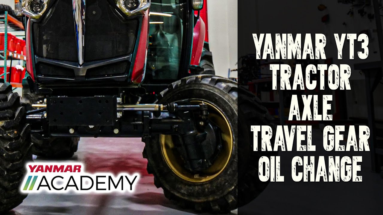 YANMAR YT3 TRACTOR AXLE OIL CHANGE