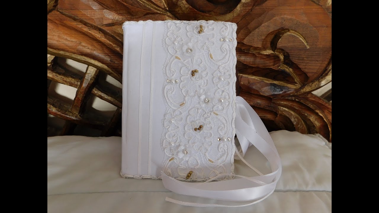Como forrar una Biblia de Boda o libro de pasta dura