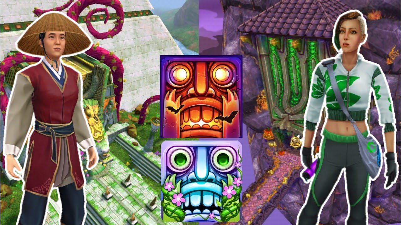 Sunyu Han VS Maria Selva Plogger Sky Summit Temple Run 2 VS Blooming Sands Temple Run 2