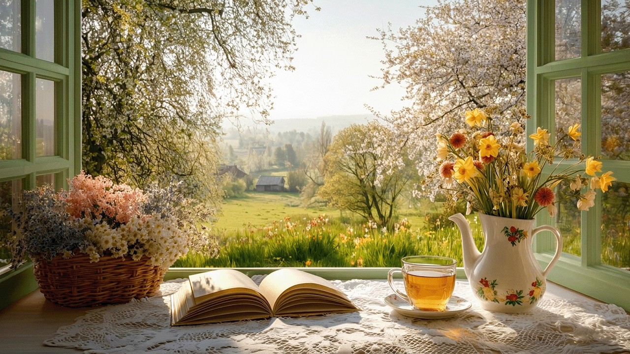 dreamy morning in garden 🌿 soft piano playlist for reading, writing & work