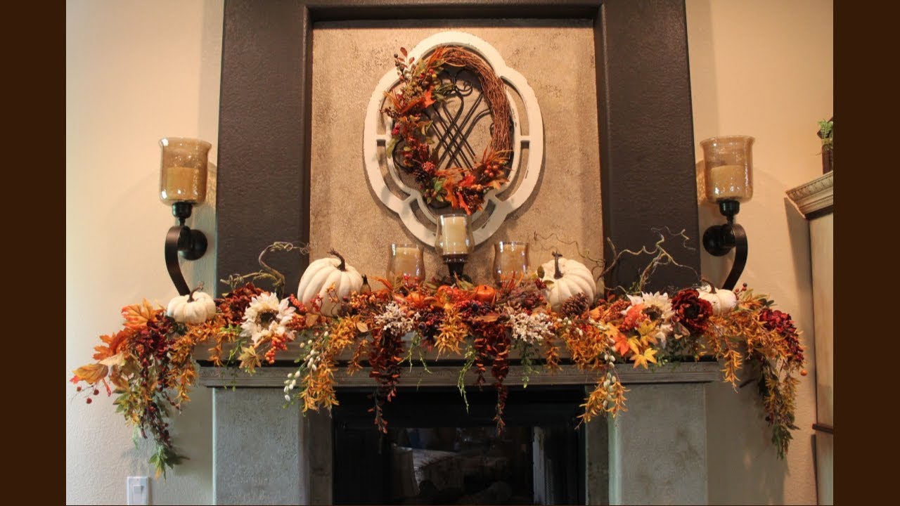 EARLY FALL HOME TOUR 2019 - FALL MANTEL - FALL DECOR