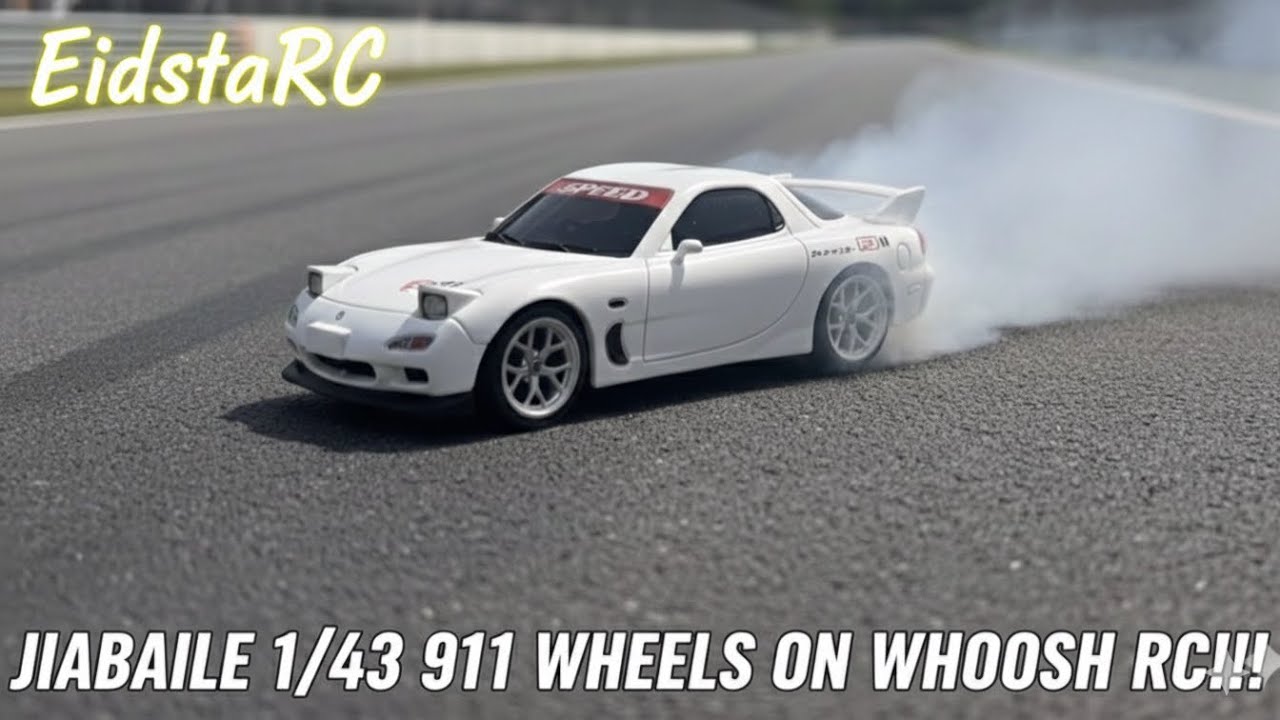 Модернизация колёс на моей модели WHOOSHRC RX7 масштаба 1/43!!!