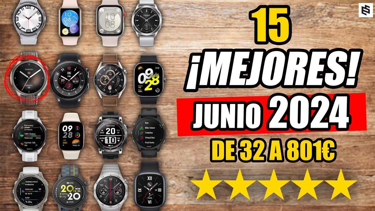✅Los 15 MEJORES SMARTWATCH en 2024 | De 32€ a 801€
