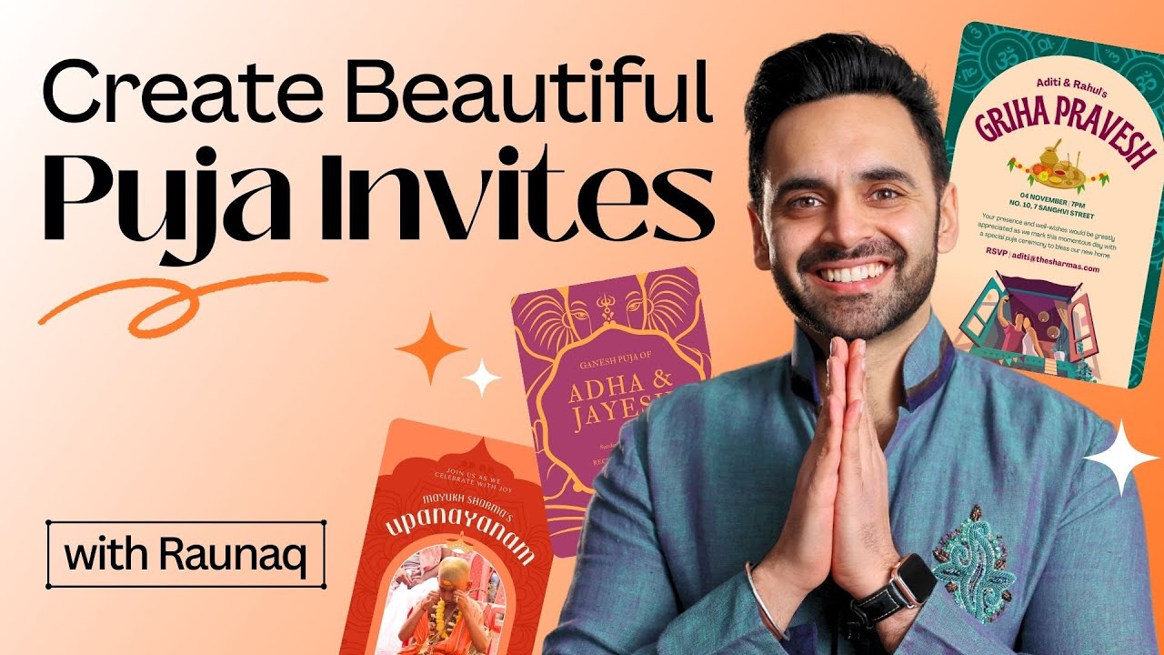 Celebrating Puja: Your Step-by-Step Guide to Invitation Design