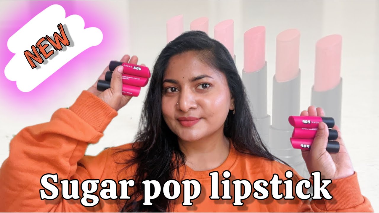 Sugar Pop Ultra Stay Lipstick 💄 review | 6 shades swatches | Explore Savitha journey