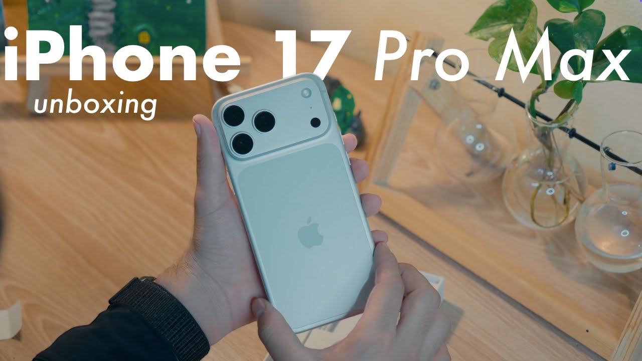 ☁️ iPhone 17 Pro Max (color plata) | unboxing aesthetic  + prueba de cámara y video 📷