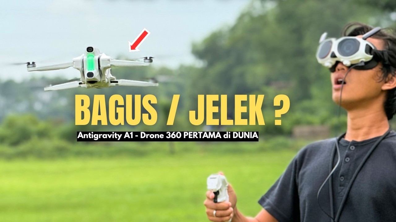 DRONE TAK TERLIHAT ! Review Antigravity A1 Indonesia Drone 360 Pertama di Dunia !