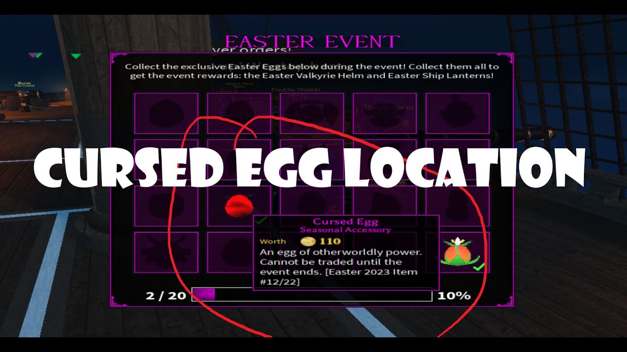 Arcane Odyssey Cursed Egg Location (Akursius Keep)